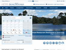 Tablet Screenshot of hotelboschoord.nl